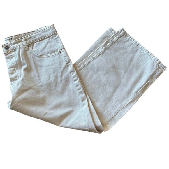 We the Free Deep Trance Dropped Boyfriend Jeans in casual khaki, size 33 NWT - Picture 3 of 9